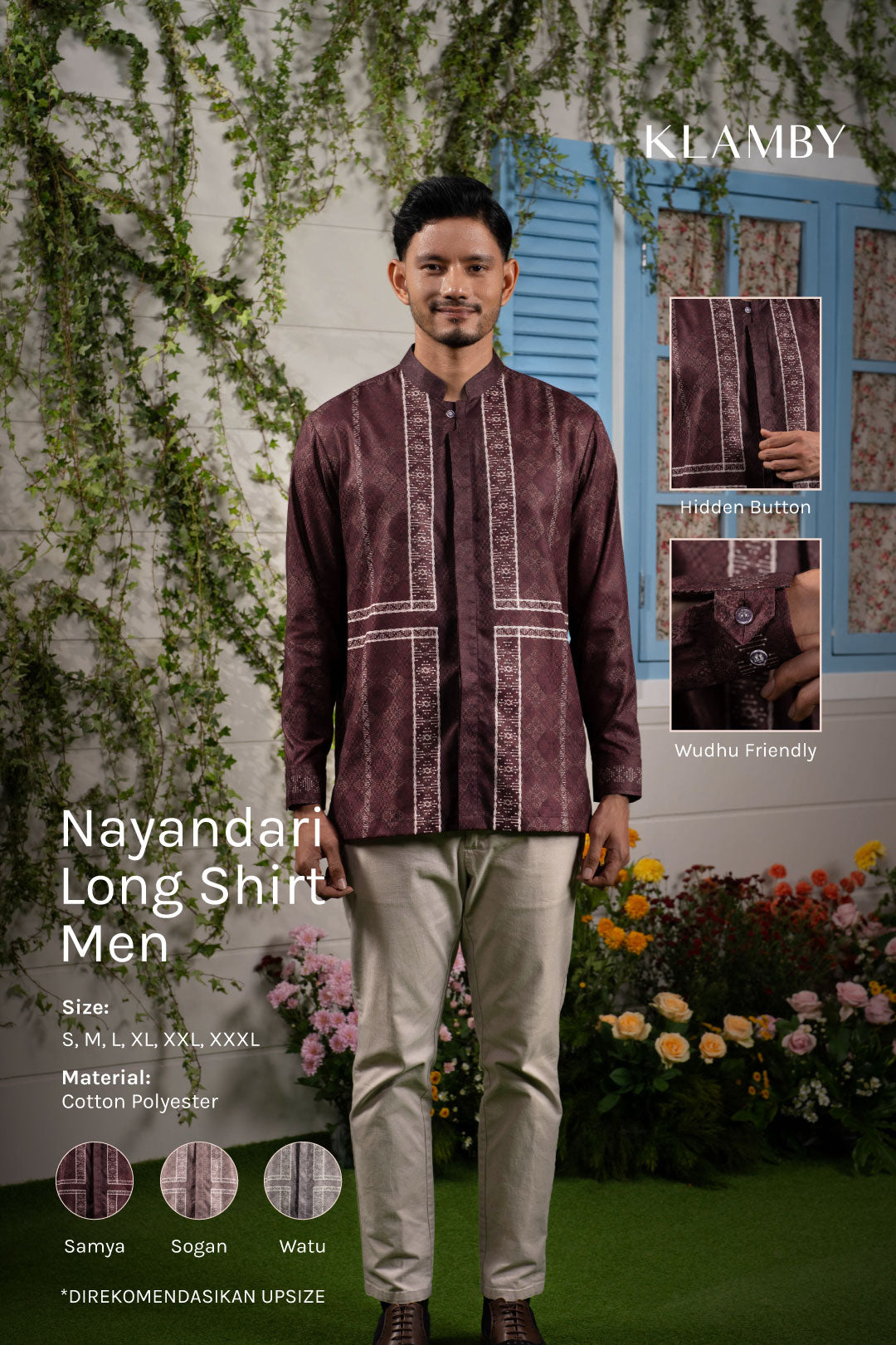 Nayandari Long Shirt Men Sogan