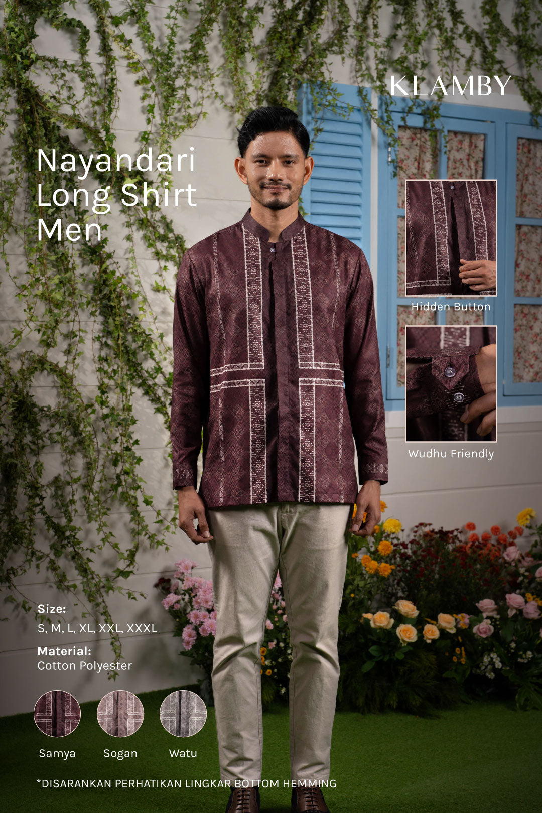 Nayandari Long Shirt Men Samya