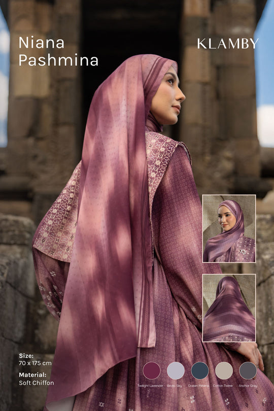 Niana Pashmina Arctic Sky