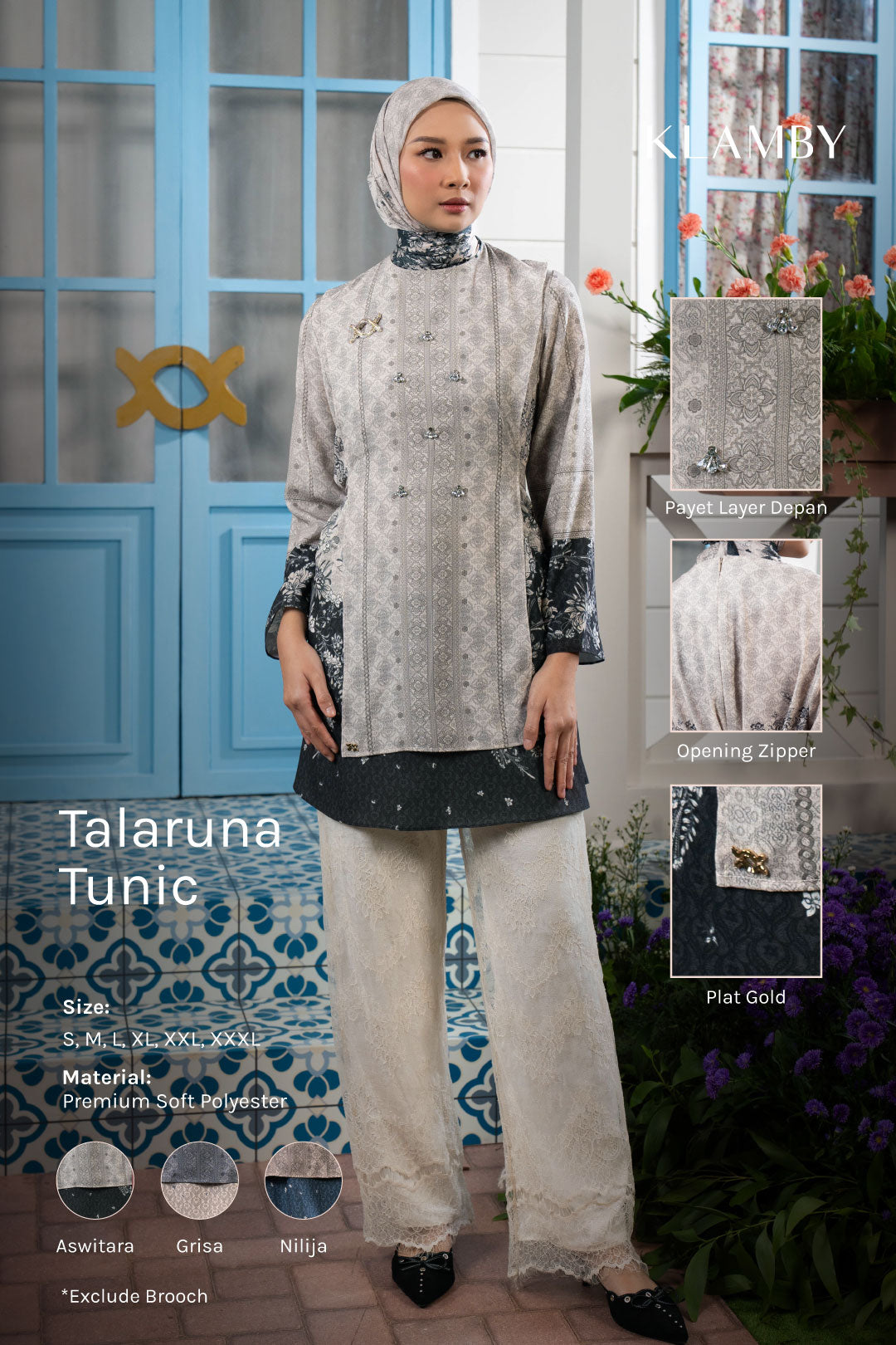 Talaruna Tunic Grisa