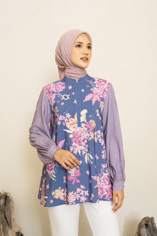 Aletha Blouse Deep Amethyst