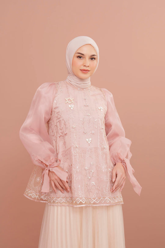 Lea Blouse Set Rose Petal