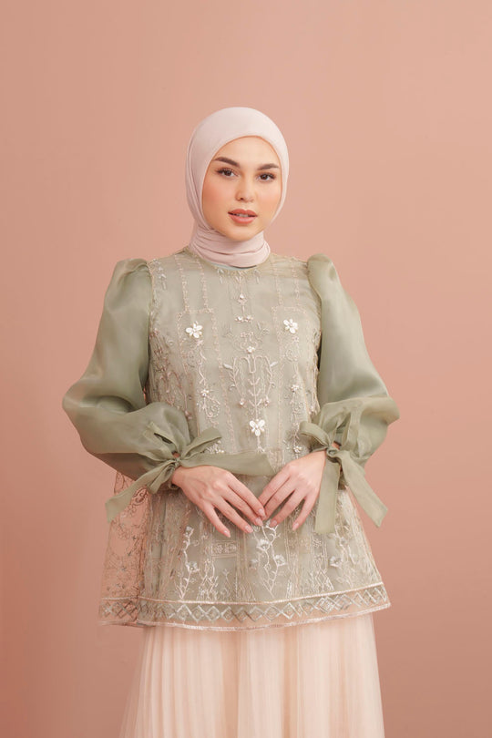 Lea Blouse Set Palace Green