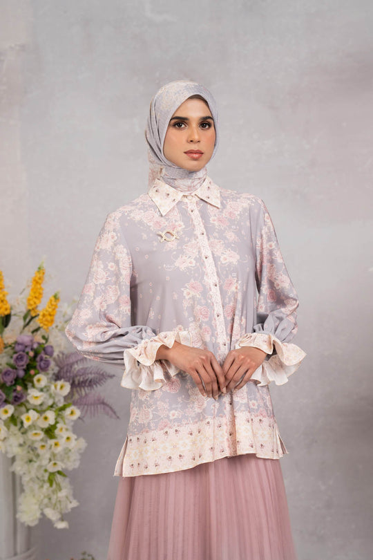 (Early Booking) Marjorie Shirt Heather Blush