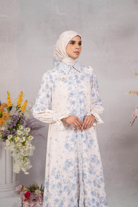 (Early Booking) Marjorie Dress Sky Mist