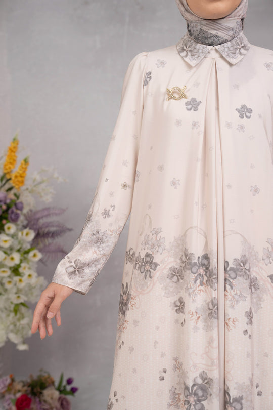 Lathika Dress Creamy Dust