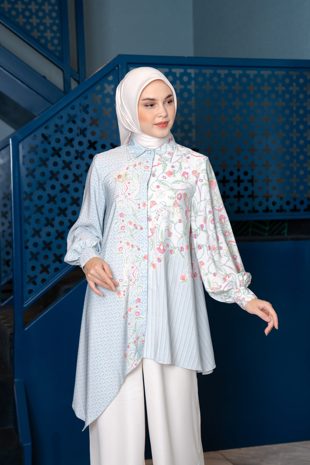 Nirmala Tunic Aqua Breeze