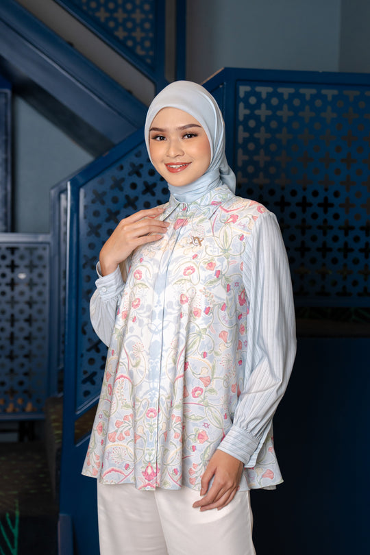 Nirmala Shirt Aqua Breeze