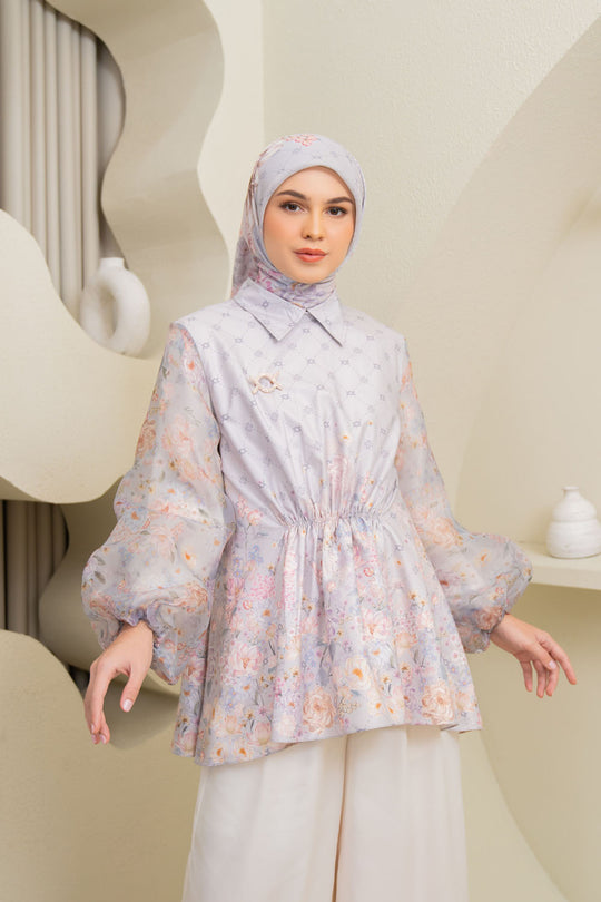 Sikka Blouse Misty Snow