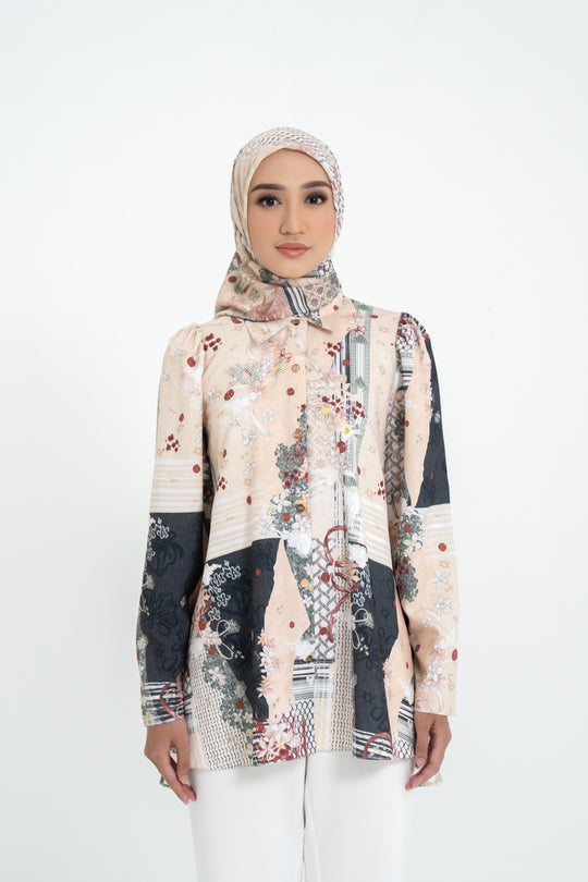 Zeya Shirt & Scarf Set Clay Play