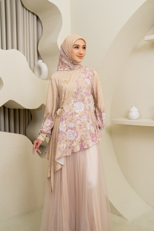 Mazaya Blouse & Scarf Set Harvest Gold