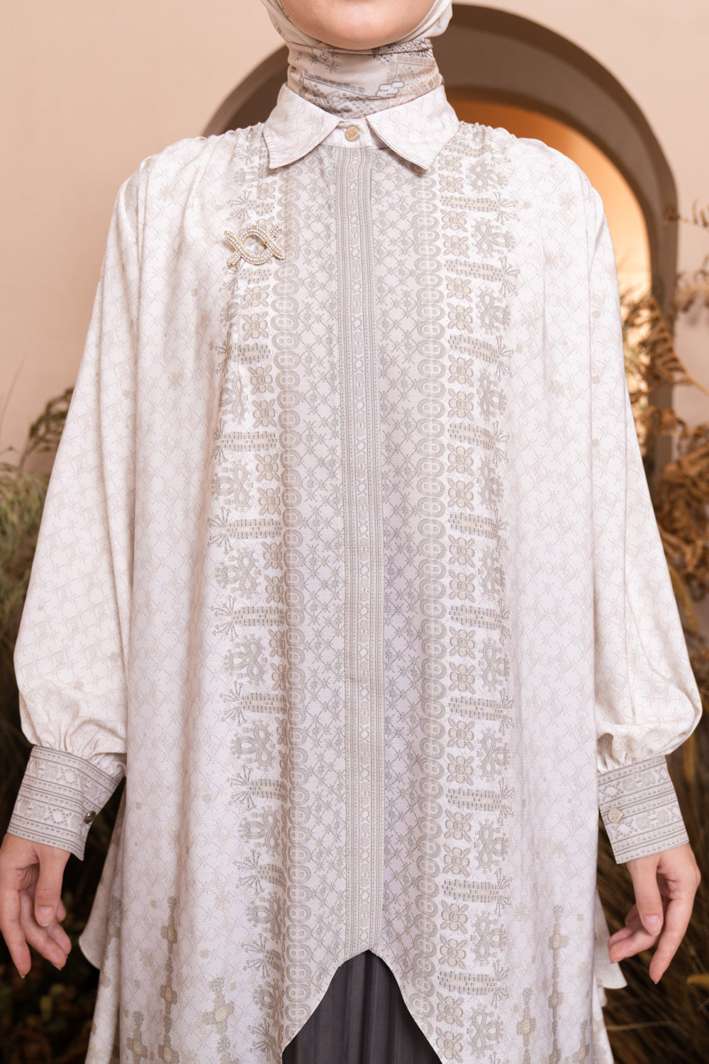 Pre Order - Senggala Tunic Cannoli Almond