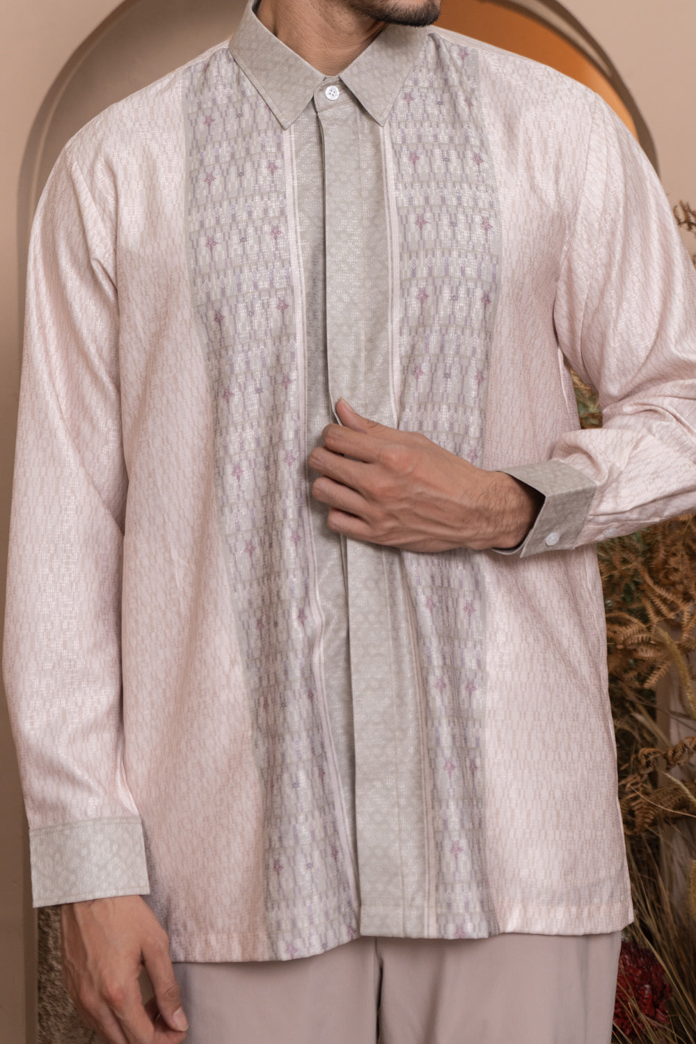 Pre Order - Bentalaya Long Shirt Men Clary Sage