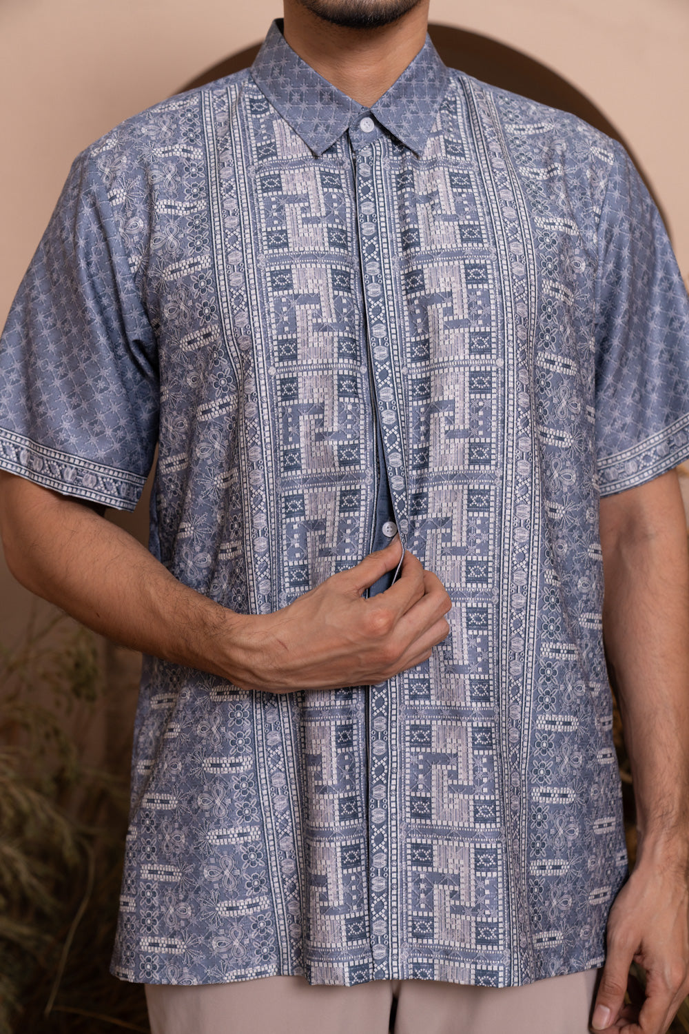 Pre Order - Senggala Shirt Men Odyssey Blue