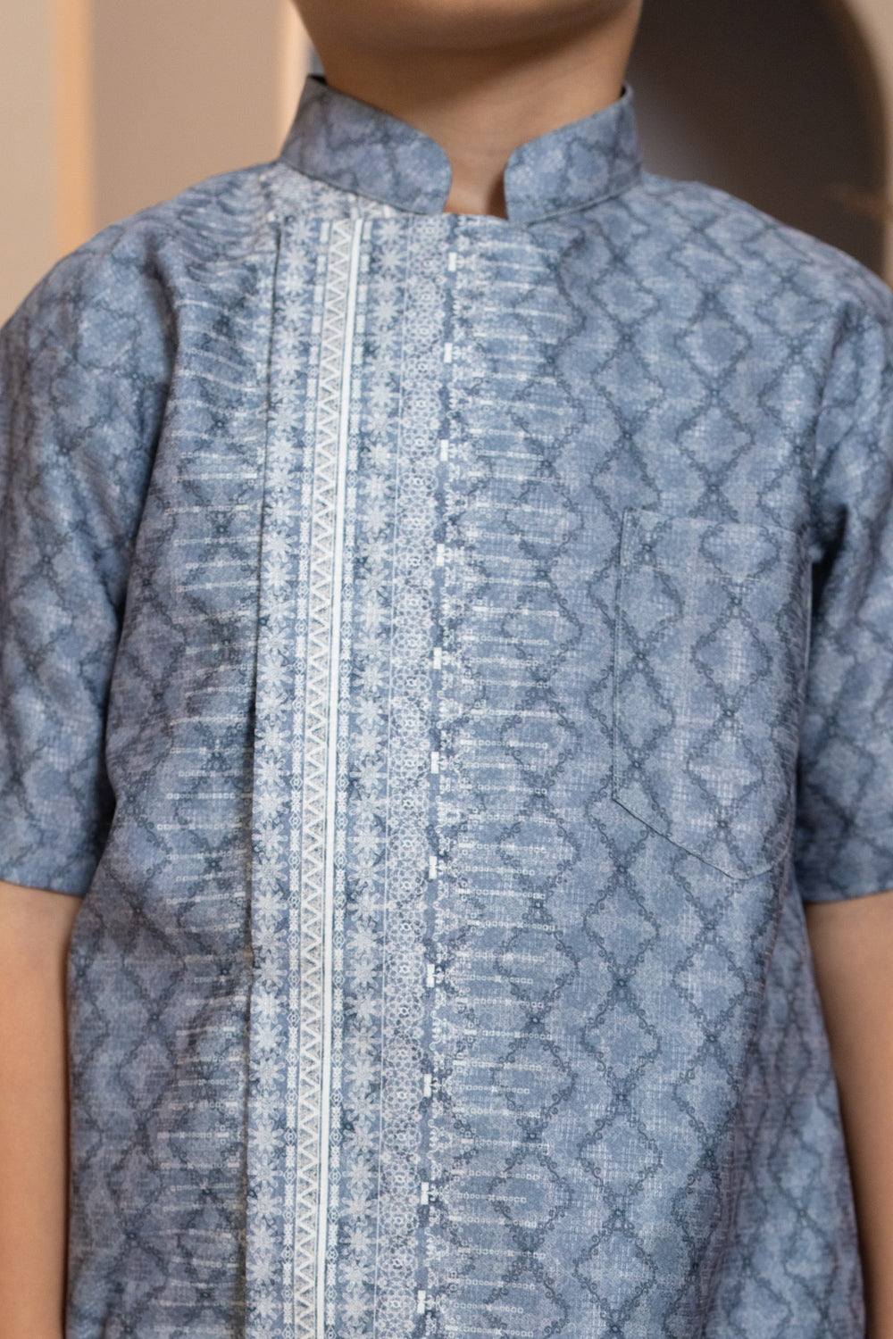 Pre Order - Mariri Shirt Boy Indigo Charcoal