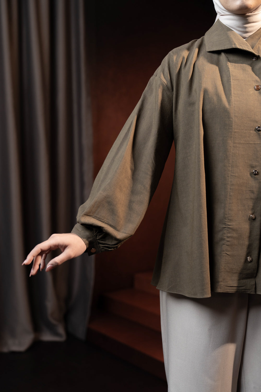 Aralia Shirt (Minor) Forest Night