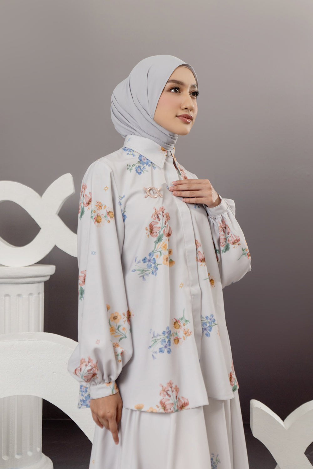 Jolie Shirt (Minor) Silver Mist