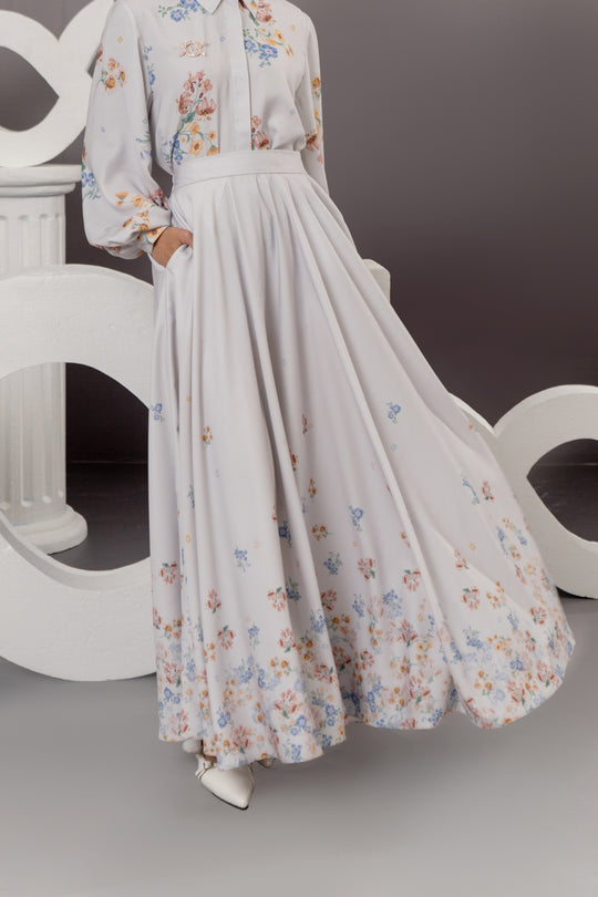 Jolie Skirt Silver Mist