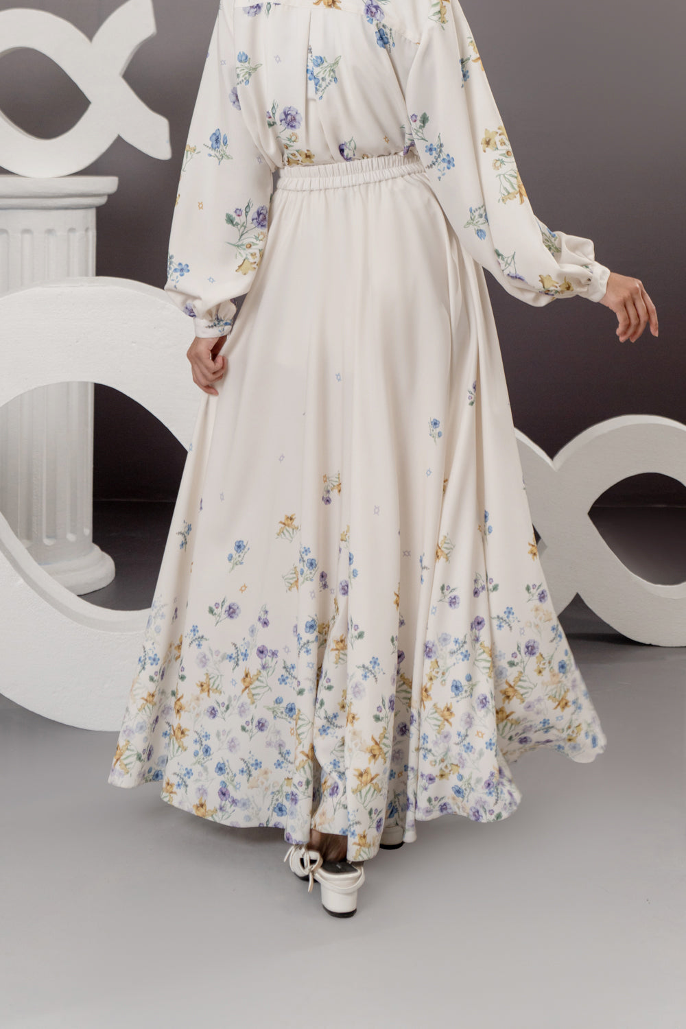 Jolie Skirt Dove Chalk