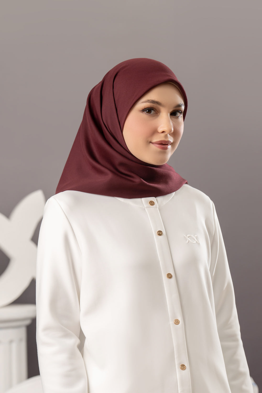 Lyra Scarf Antique Ruby