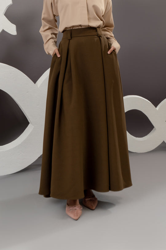Qina Skirt Tobacco Brown