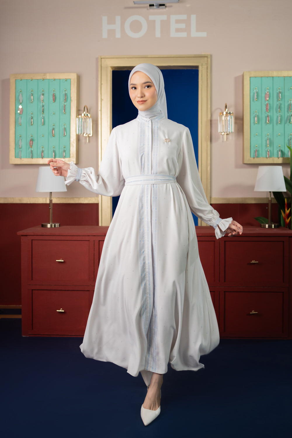 Jeanne Dress Cloud Cover