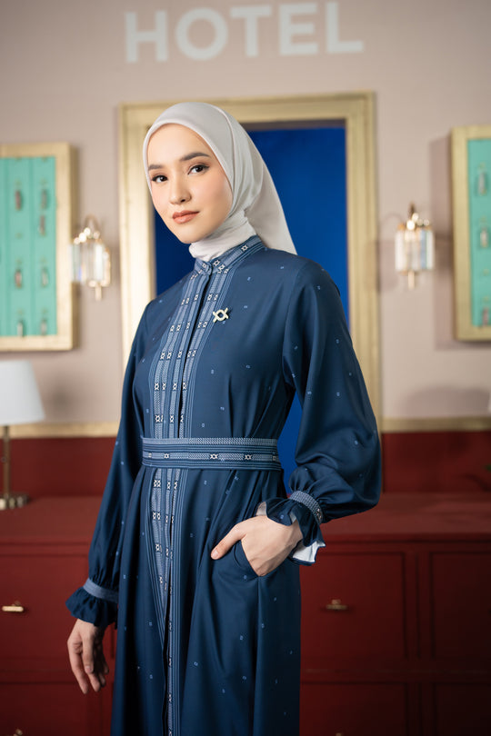 Jeanne Dress (Minor) Deep Ocean