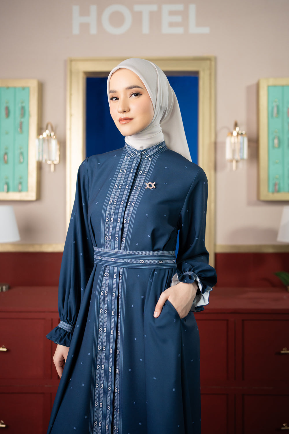 Jeanne Dress (Minor) Deep Ocean