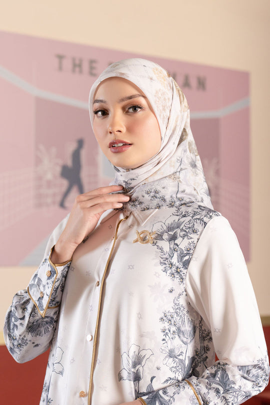 Nikala Scarf Silver Gleam