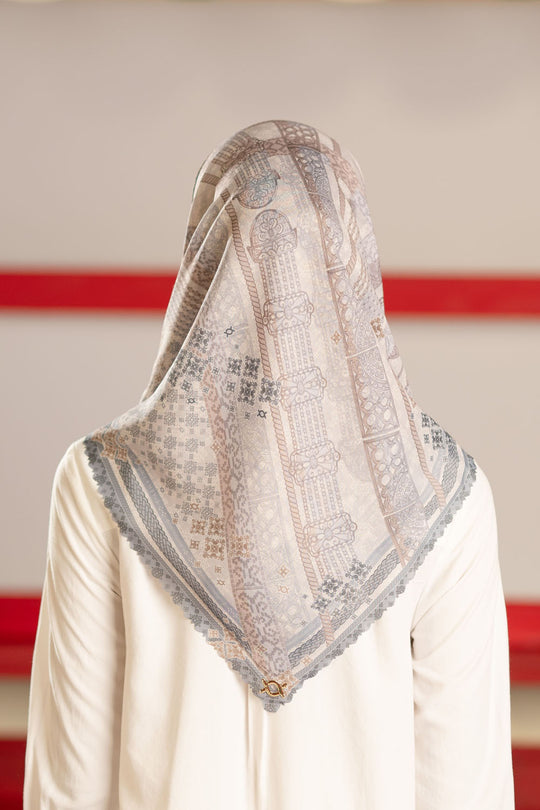 Neera Scarf Ivory Calico