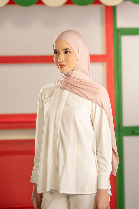 Aelin Pashmina Mauve Chalk