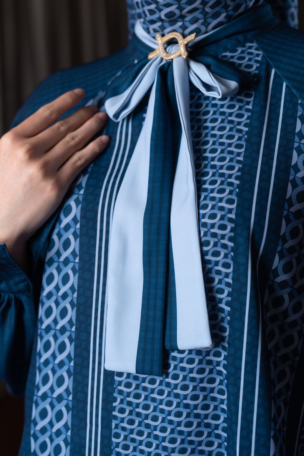 Minera Blouse Blue Pansy