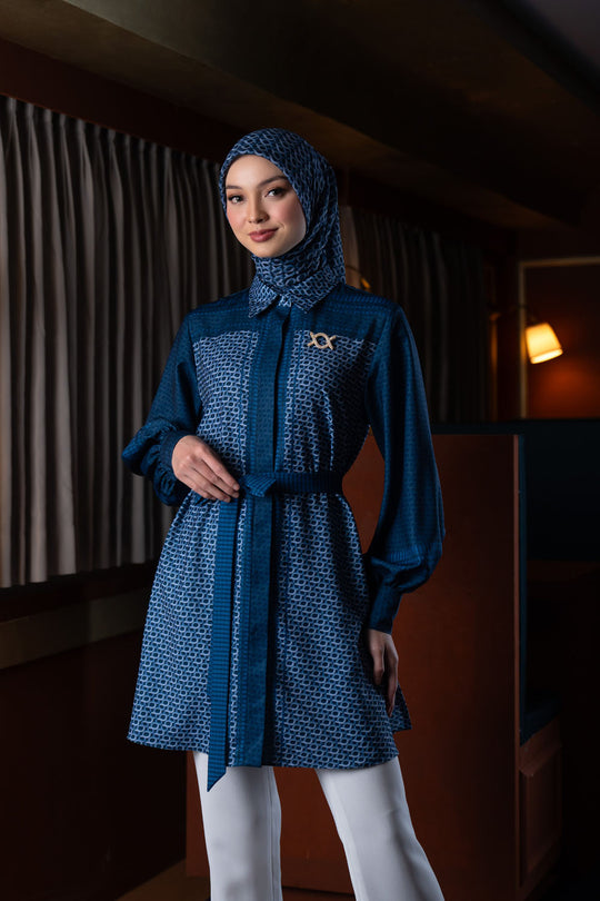 Minera Tunic (Minor) Blue Pansy