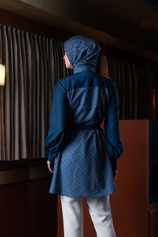 Minera Tunic (Minor) Blue Pansy