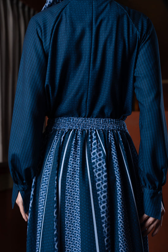 Minera Skirt Blue Pansy