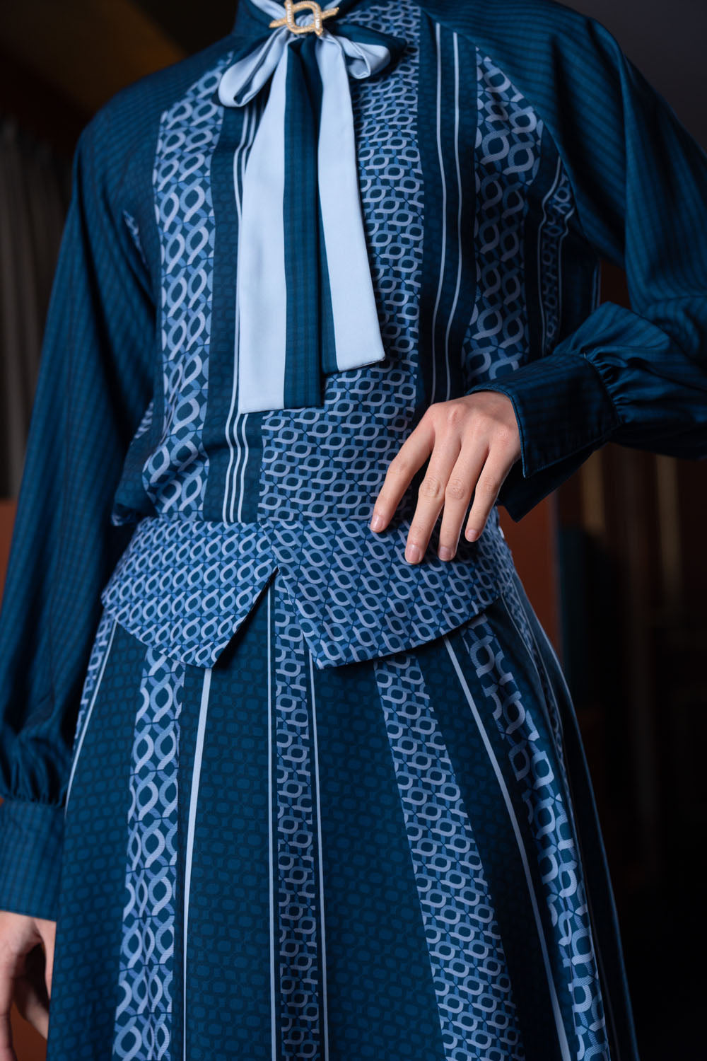 Minera Skirt Blue Pansy