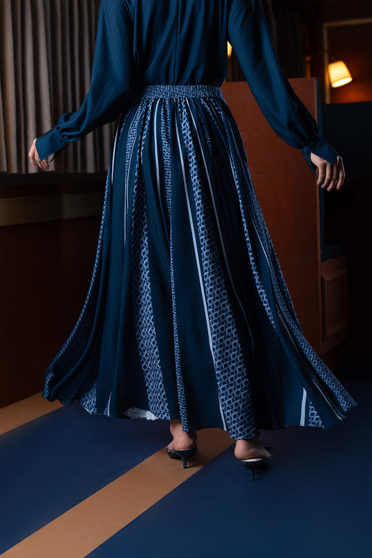 Minera Skirt Blue Pansy