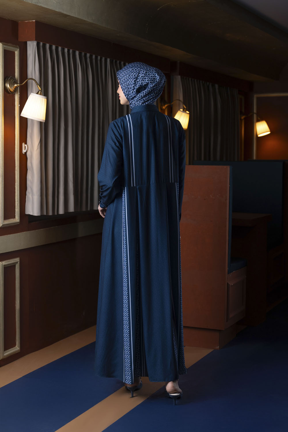 Minera Dress (Minor) Blue Pansy