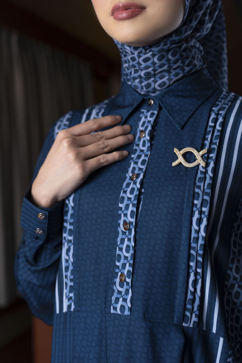 Minera Dress (Minor) Blue Pansy