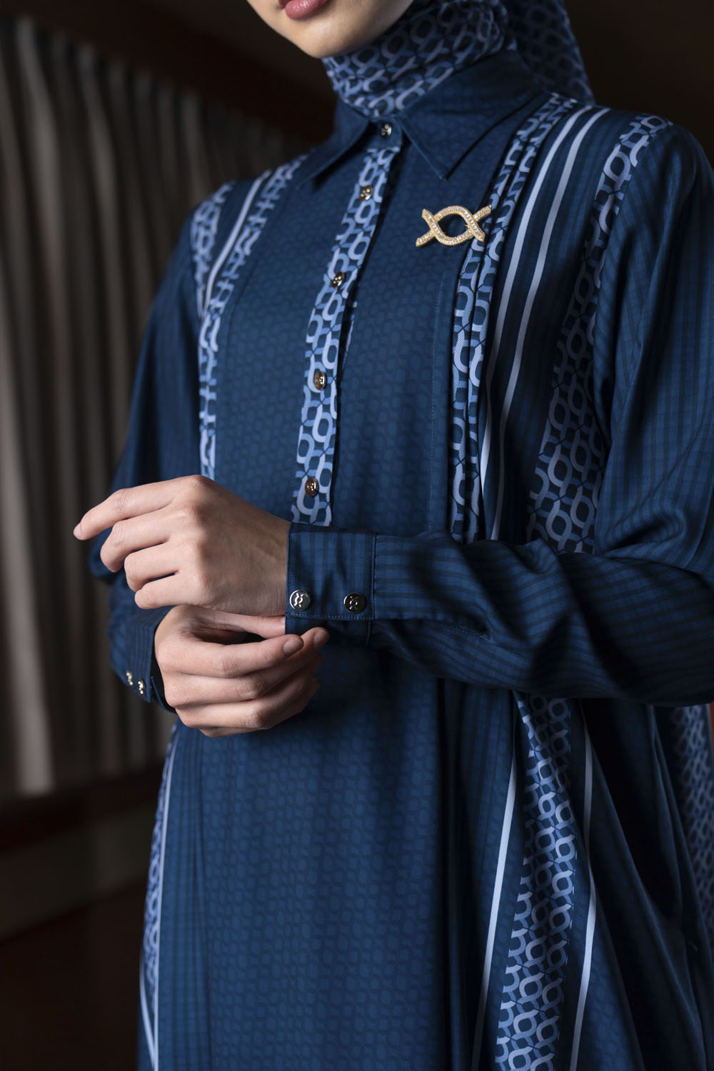 Minera Dress (Minor) Blue Pansy