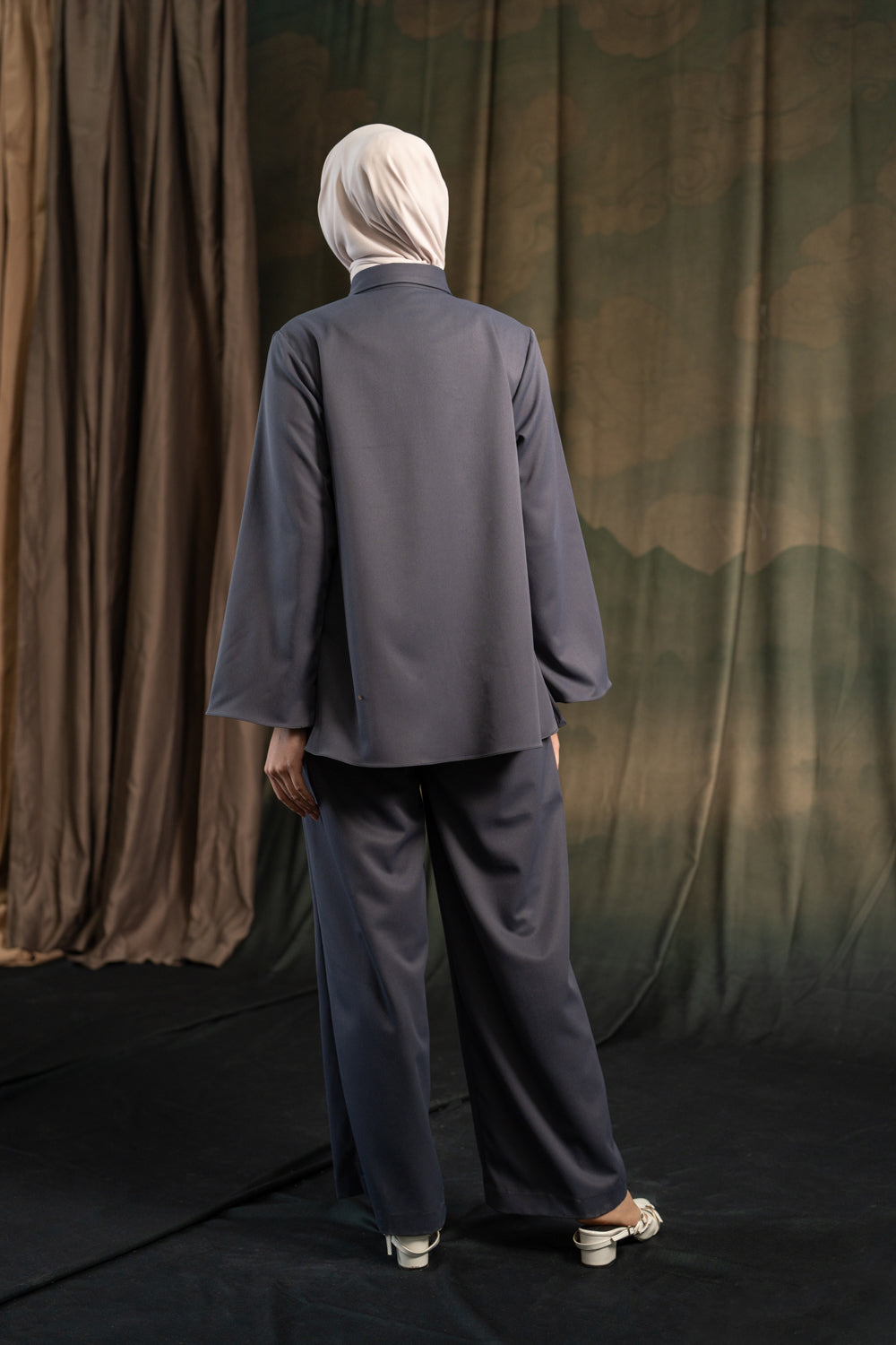 Caroline Blouse Charcoal