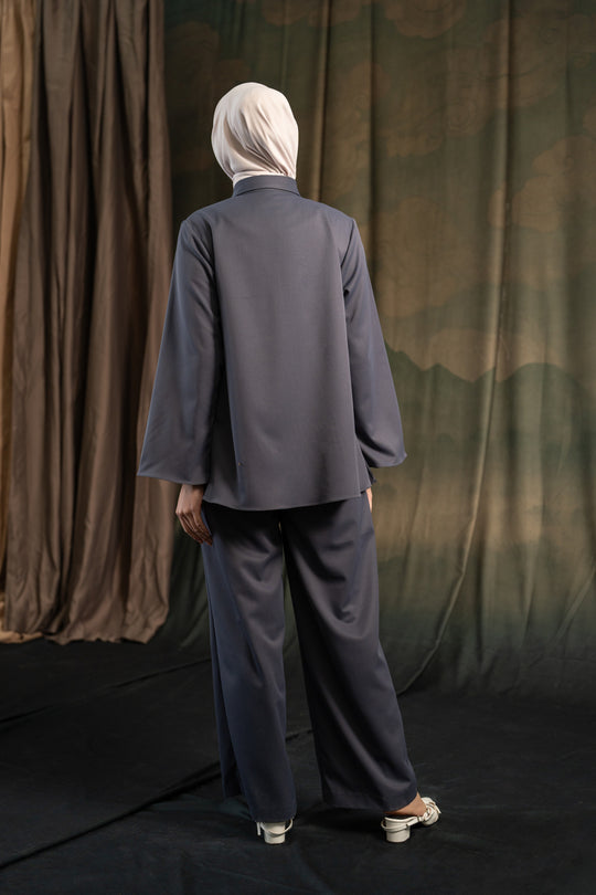 Caroline Blouse Charcoal