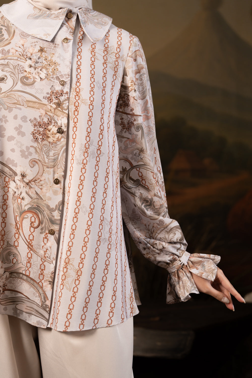 Dahlia Shirt Copper Willow