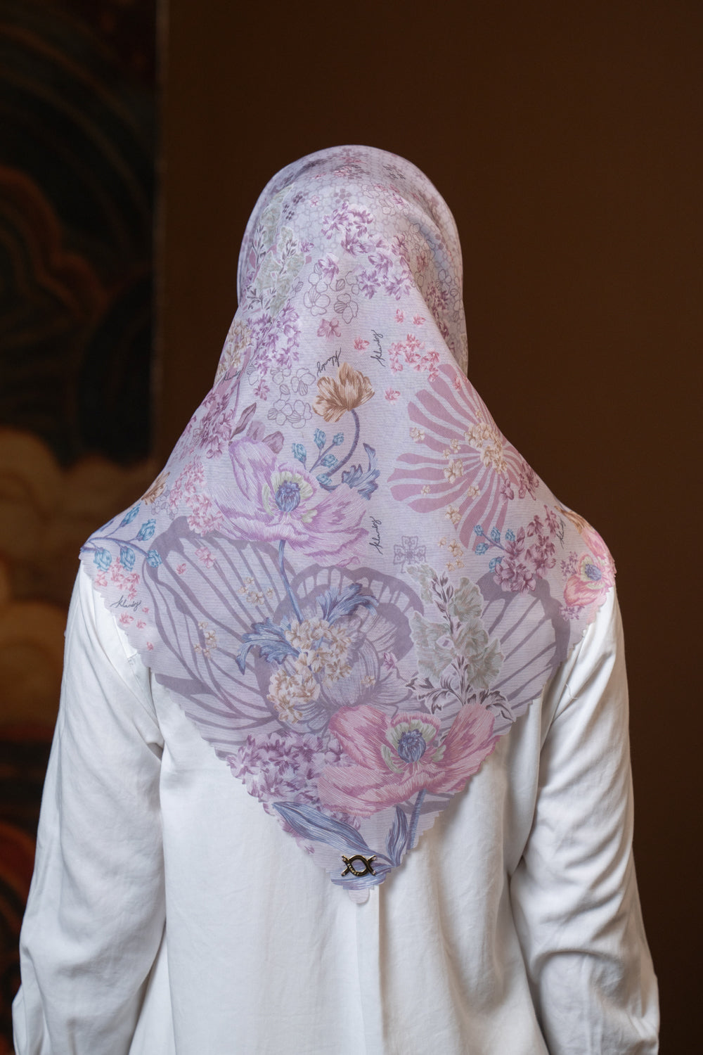 Emira Scarf Heather Rose