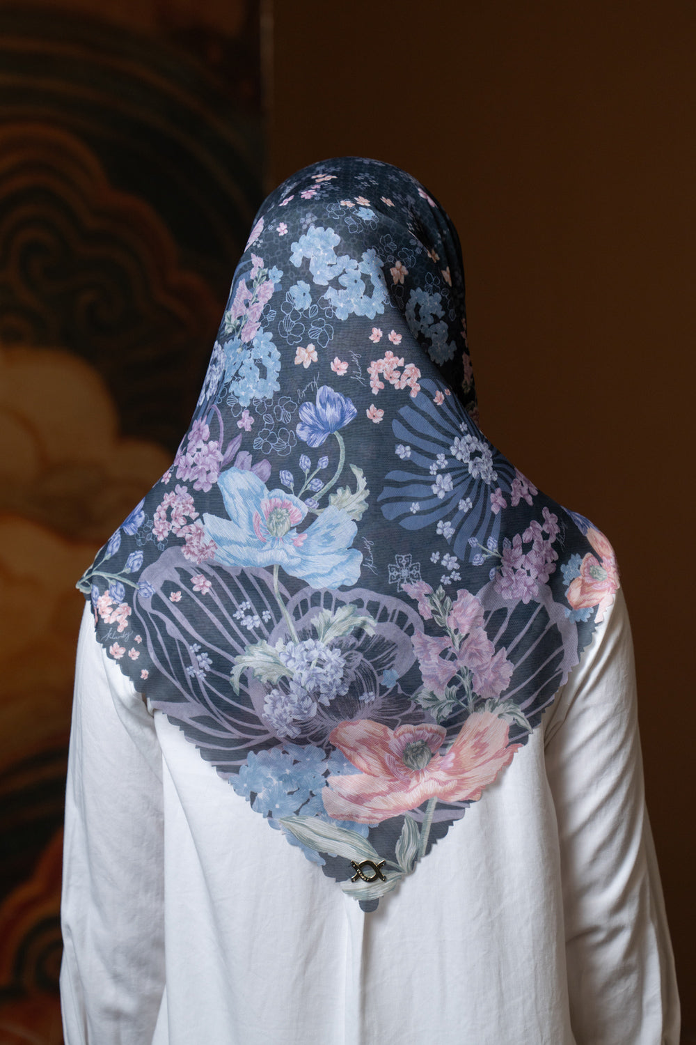 Emira Scarf Moonlit Garden