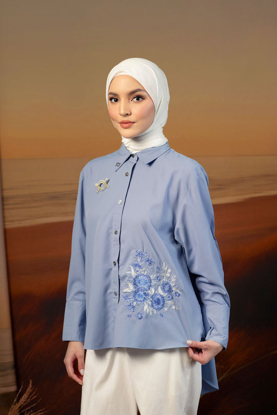 Mirbelia Shirt (Minor) Velvet Blue