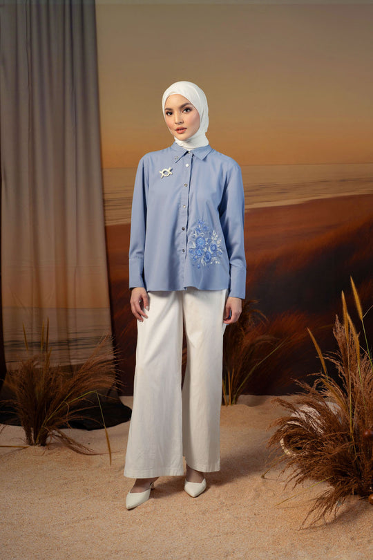 Mirbelia Shirt (Minor) Velvet Blue