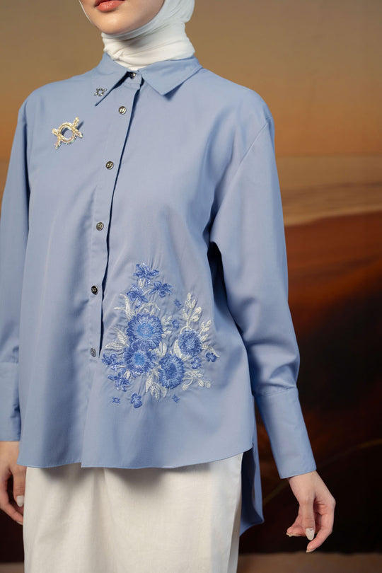 Mirbelia Shirt (Minor) Velvet Blue