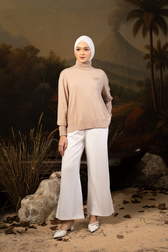 Moira Turtleneck Wood Ash