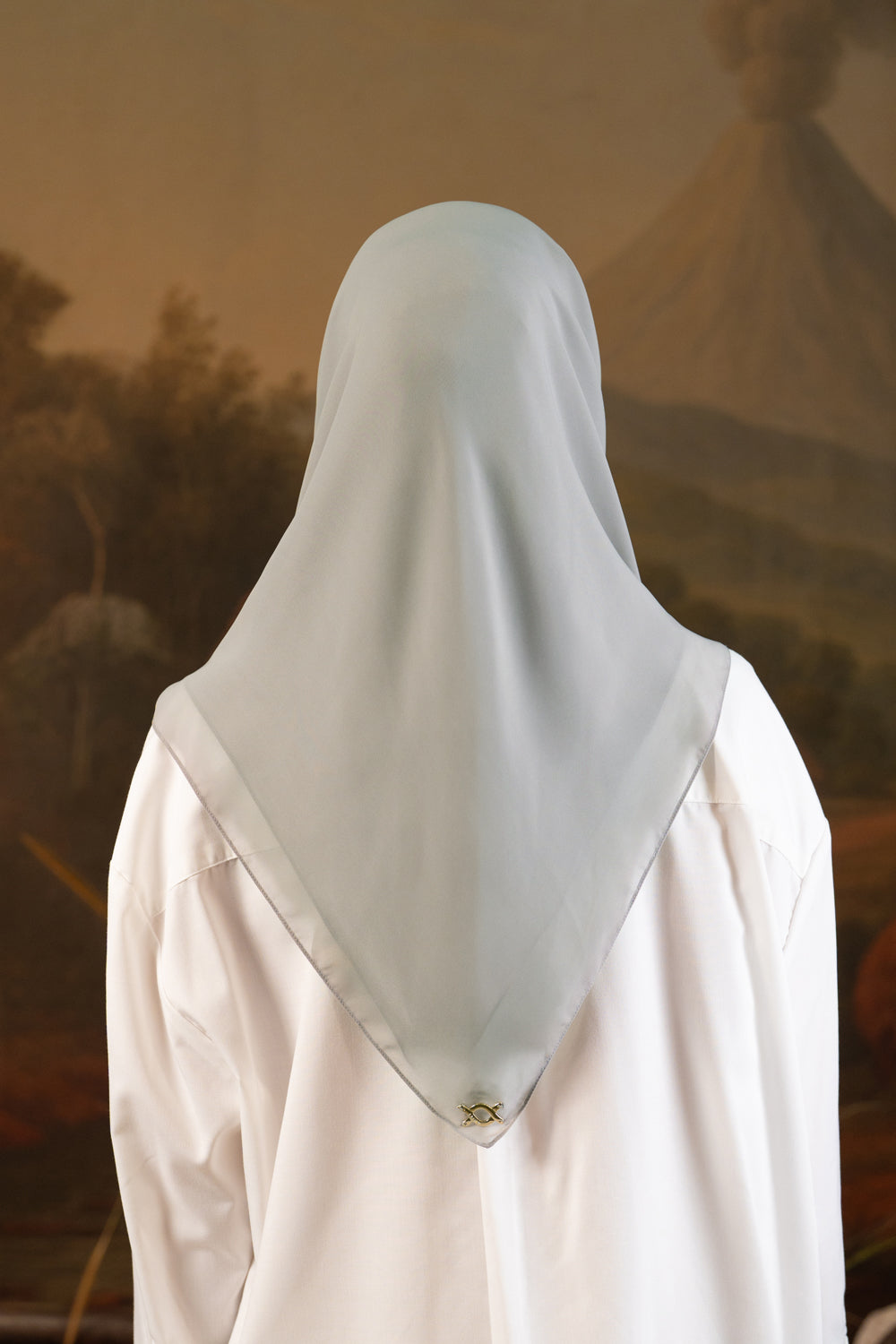 Shaira Square Hijab Instan Aloe Grey